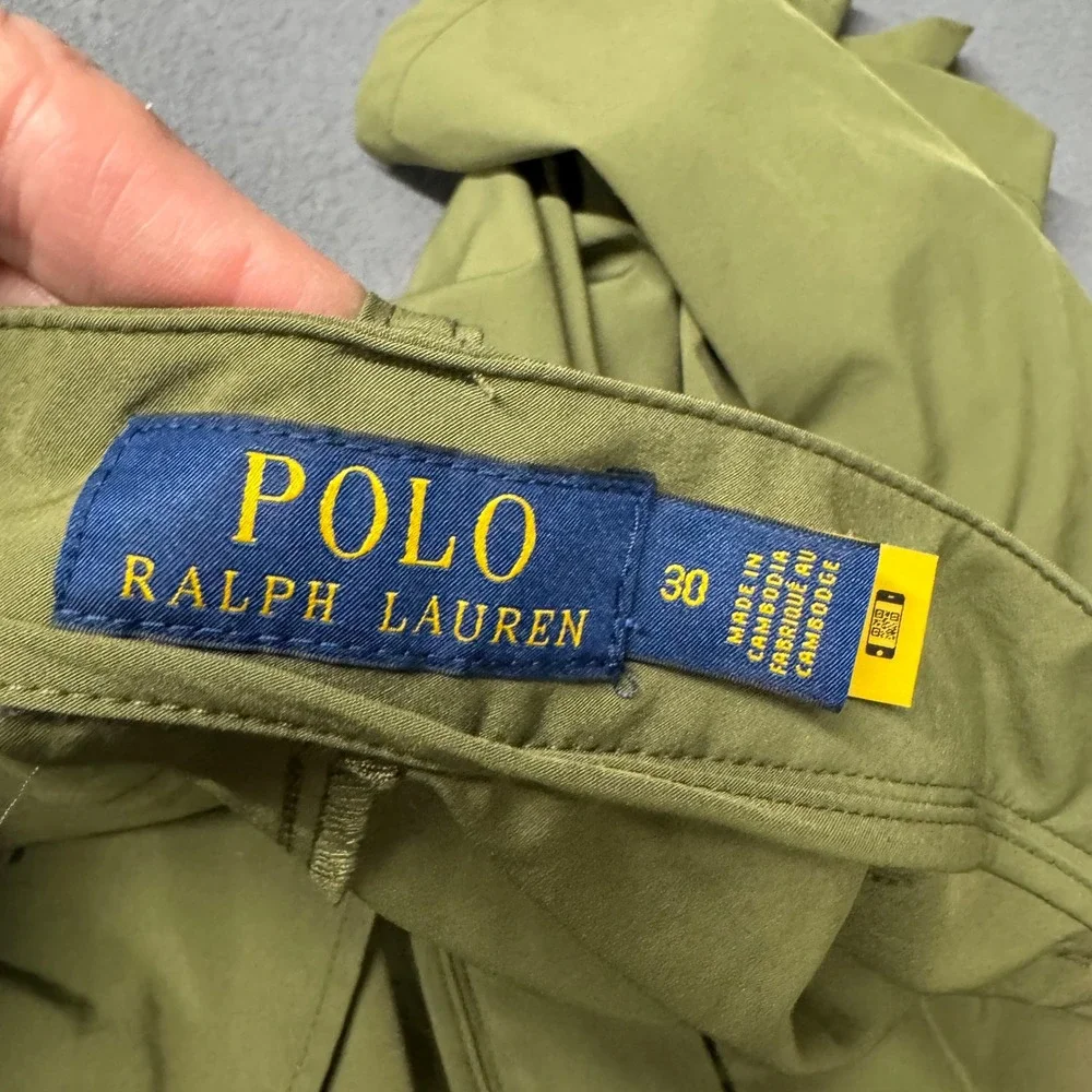 Polo Ralph Lauren Swim Trunks Shorts Mens 30 Performance Chino Green Golf Hybrid
